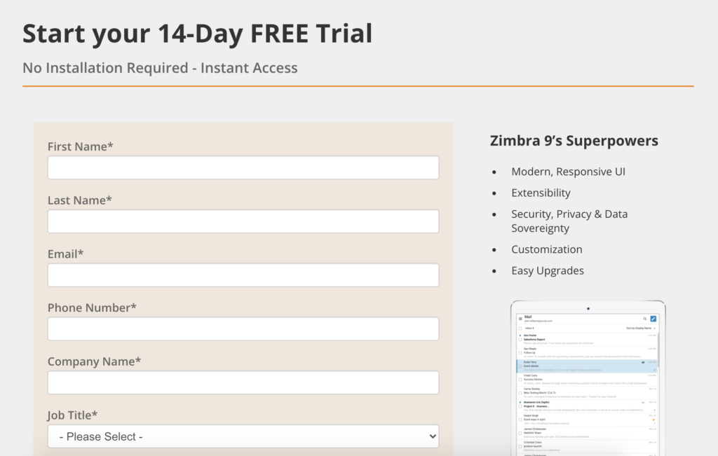 Zimbra - LiveAgent